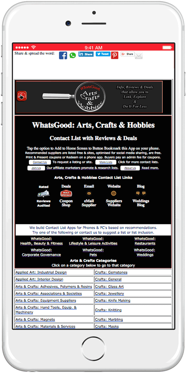 WhatsGood Arts, Crafts and Hobbies App - How To 