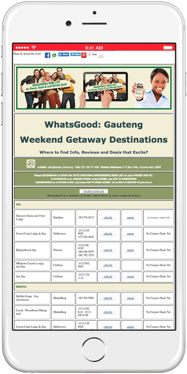 WhatsGood Weekend Getaways App - How To 